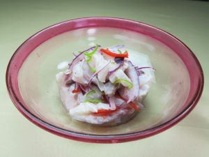 クリックで拡大表示 マダラタルミのセビチェ