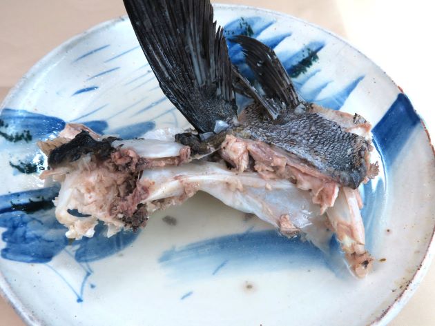マダラタルミの酒塩煮