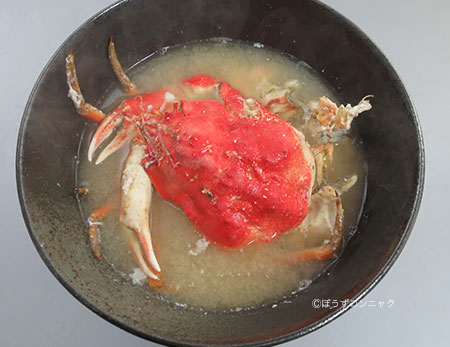 ヒキガニのみそ汁