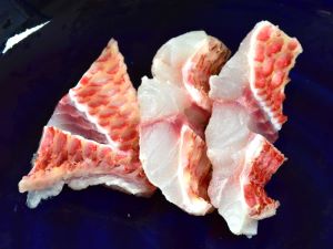 クリックで拡大表示 皮霜造りの失敗例