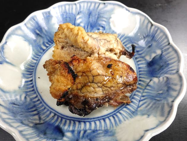 カガミダイの真子の塩焼き