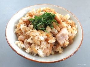 クリックで拡大表示 シロカジキのかじき飯