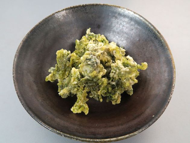 ツクシアマノリの天ぷら