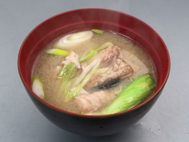 ブラウントラウトのみそ汁