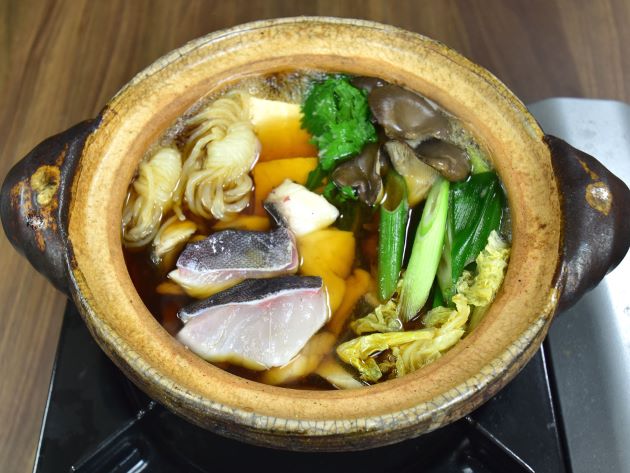 イシダイのすき焼き
