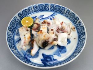 クリックで拡大表示 アオリイカの塩焼き