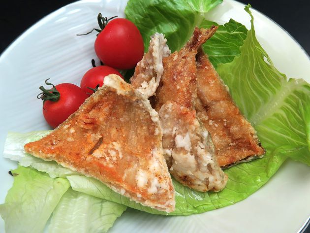 マルバラシマガツオの唐揚げ