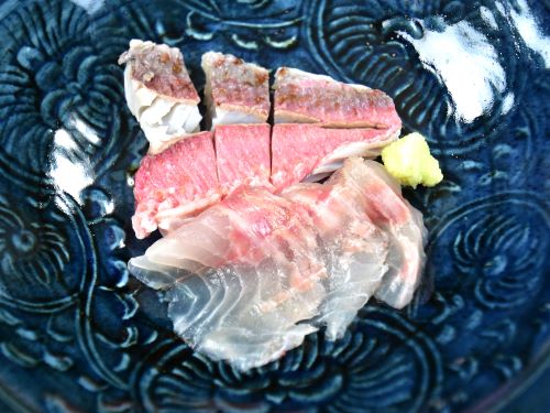 ミナベヒメジの刺身