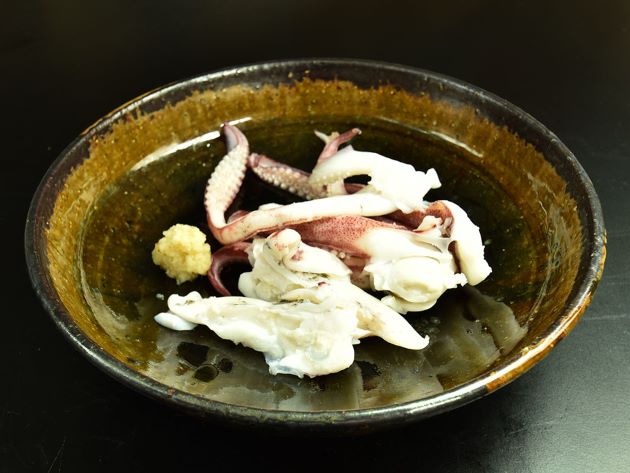 ブドウイカのげその塩ゆで
