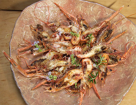 アカザエビのソテー