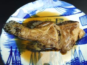 クリックで拡大表示 モヨウハタの煮つけ