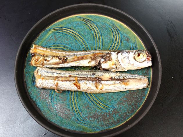 トウザヨリの塩焼き