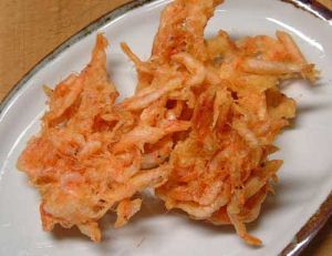 クリックで拡大表示 サクラエビのかき揚げ