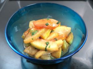 クリックで拡大表示 ゆうがおの油炒