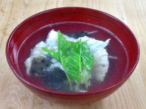 クリックで拡大表示 サラサハタの潮汁