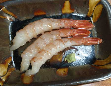 アルゼンチンアカエビの刺身