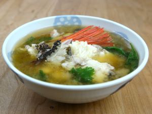 クリックで拡大表示 ヤケイの魚汁