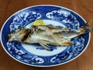 クリックで拡大表示 ヒシムチグヮーの塩焼き