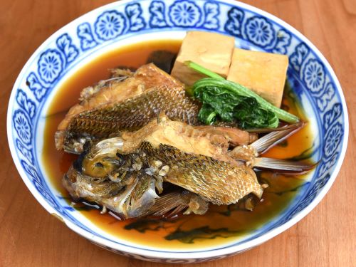クリックで拡大表示 ヒシムチグヮーの煮つけ
