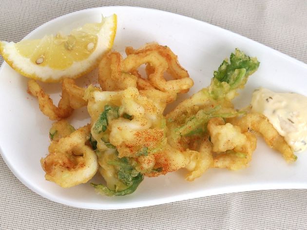 スルメイカのフリット