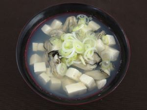 クリックで拡大表示 かきのすまし汁