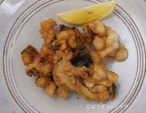 クリックで拡大表示 ウツボの唐揚げ