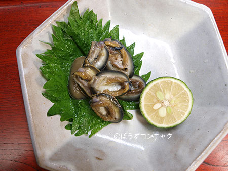 マツバガイの刺身