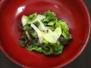 クリックで拡大表示 ヤリイカのちしゃなます