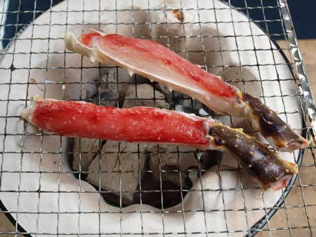 クリックで拡大表示 焼きタラバガニ