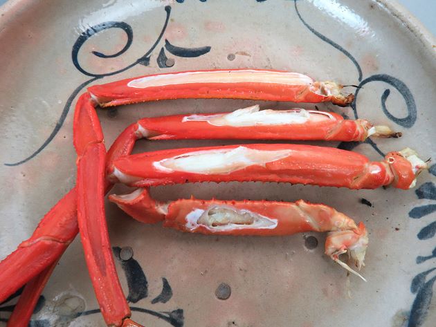 ベニズワイガニの焼きがに