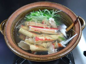 クリックで拡大表示 タカアシガニのかにちり