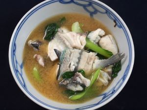 クリックで拡大表示 オキザヨリのみそ汁