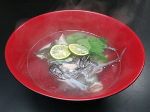 クリックで拡大表示 オキアジの潮汁
