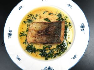 クリックで拡大表示 ミナミギンガメアジのバター焼き