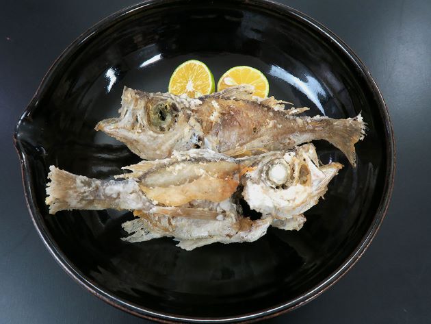 オオメハタの唐揚げ