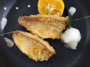 クリックで拡大表示 ハナダイの天ぷら