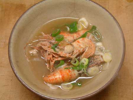 イバラモエビのみそ汁