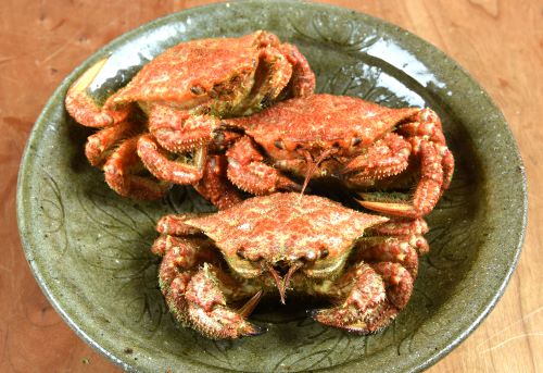 クリックで拡大表示 茹でトゲクリガニ