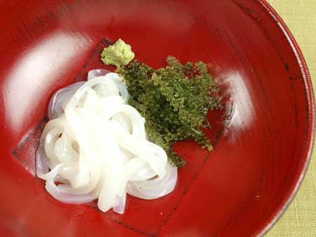 クビレヅタの刺身