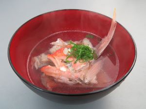クリックで拡大表示 アカイサキの潮汁