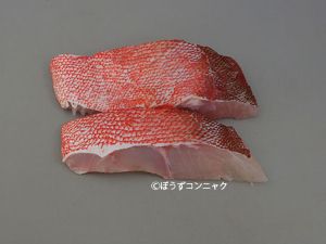 クリックで拡大表示 チカメキントキの切り身
