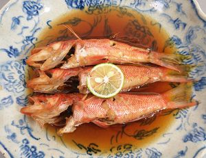 クリックで拡大表示 ヒメコダイの煮つけ