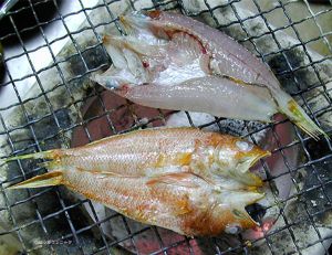 クリックで拡大表示 ヒメコダイの干もの