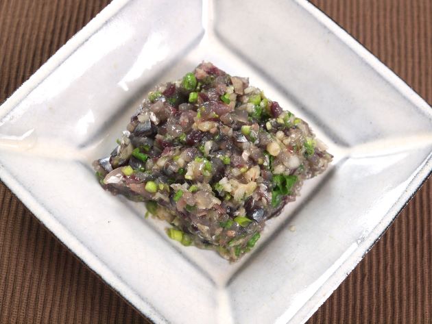 カタクチイワシのみそたたき