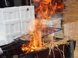 クリックで拡大表示 カツオの土佐造り