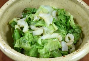 クリックで拡大表示 モンゴウイカのちしゃなます