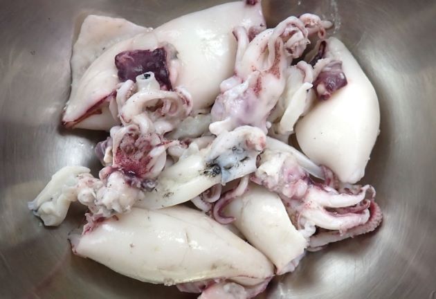 子ケンサキの塩ゆで