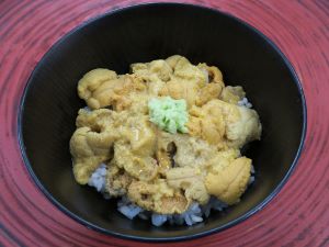 クリックで拡大表示 ウニご飯