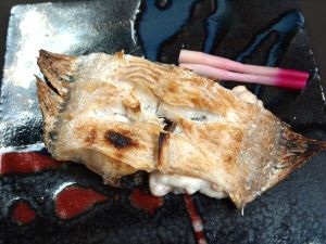 クリックで拡大表示 クロガシラガレイの塩焼き