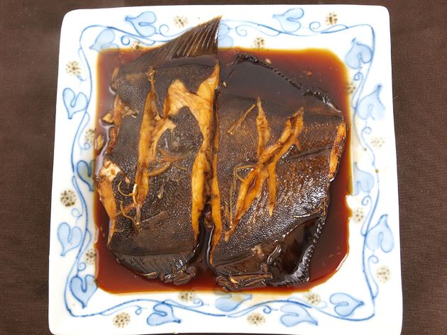 クロガシラガレイの煮つけ